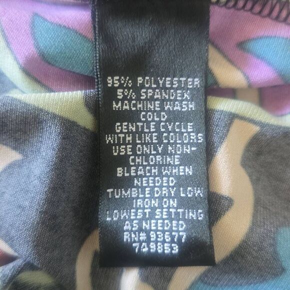 Nicole Miller Woman's Shift Dress, Geometric Art Nouveau, Multicolor Sz 16 NWT - Picture 6 of 6